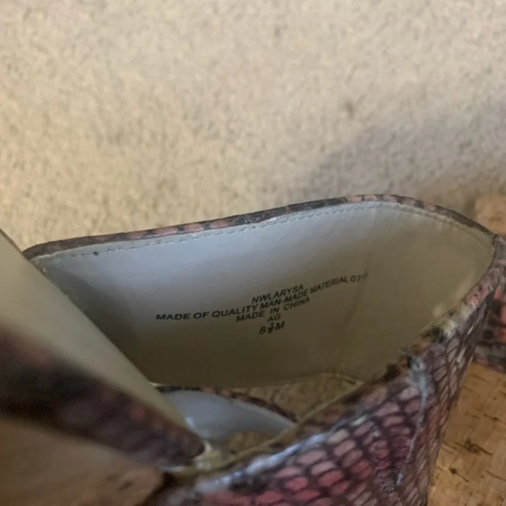 Nine West SnakeSkin‎ Multicolored Wedges 8.5